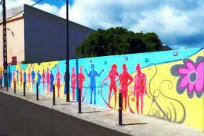 Fresque murale / inauguration - la jeunesse trinitéenne laisse une trace ! à La Trinite