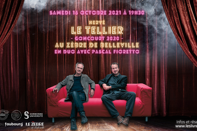 Herv Le Tellier au Zbre de Belleville  Paris 11me