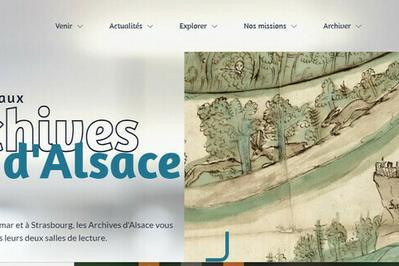 Un site web renouvel pour les Archives d'Alsace : prsentations et dmonstrations  Strasbourg