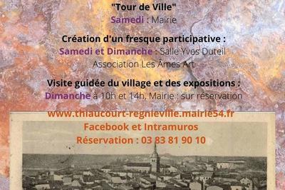Inauguration d'une plaque commmorative tour de ville  Thiaucourt Regnieville