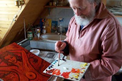 Journe exceptionnelle Visite de l'Atelier du Peintre mile Rocher (1928-2014)  Carnac