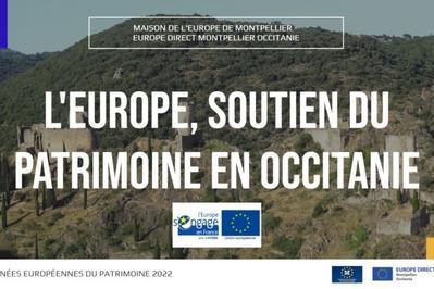 L'europe, Soutien Du Patrimoine En Occitanie à Montpellier