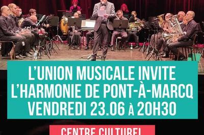 L'Union Musicale invite l'Harmonie de Pont--Marcq  Haubourdin