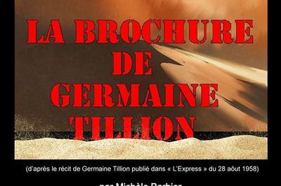 La Brochure De Germaine Tillion  Paris 9me