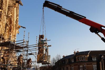 La restauration de la statue du roi David  Reims