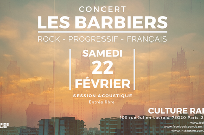 Les Barbiers - Culture rapide - Session acoustique  Paris 20me