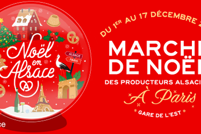 Marché de Noël alsacien Gare de l'Est 2023 à Paris à Paris 10ème