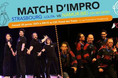 Match d'Impro : Strasbourg vs Namur (Belgique)