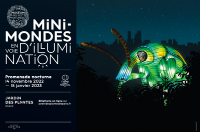 Mini-Mondes en voie d'illumination au Jardin des plantes à Paris 5ème
