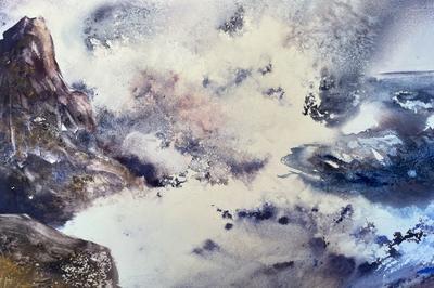 Encre et aquarelle, oeuvres de Sylvia Boureau  Chamboulive