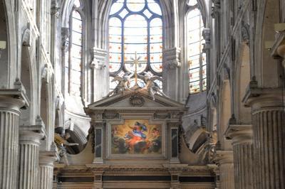 Peintures Du Xviie Siècle Dans Les Chapelles Rayonnantes Et Retable De Simon Vouet (1629) à Paris 3ème