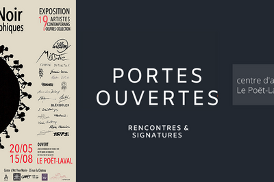 Portes ouvertes du centre d'art avec rencontres et signatures des artistes exposs  Le Poet Laval