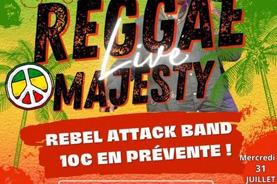 Reggae Live avec Majesty et Rebel Attack Band  Les Trois Ilets