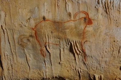 Visite d'une grotte minrale orne de dessins prhistoriques  Payrignac