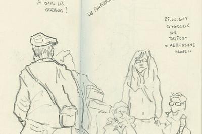 Rencontre avec les Urban Sketchers  Belfort
