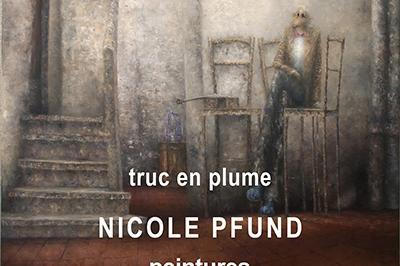 Truc en plume, peintures de Nicole Pfund  Castelnau de Montmiral