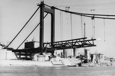 Vido-projection Reconstruction Du Pont De Serrires 1949-1951  Serrieres
