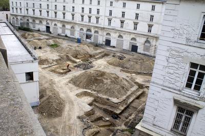 Visite chantier de fouille archologique  Saint Cloud