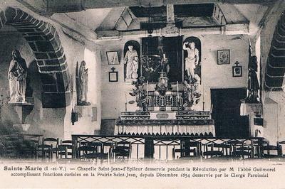 Visite Commente De La Chapelle Saint-jean D'epileur  Sainte Marie
