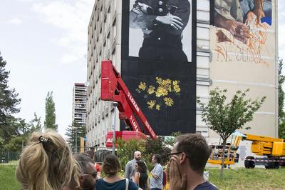 Visite commente des oeuvres du festival Bien Urbain  Besancon