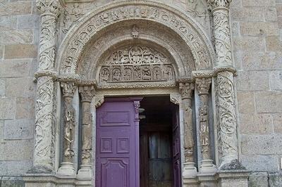 Visite commente du portail de l'glise  Bourg Argental