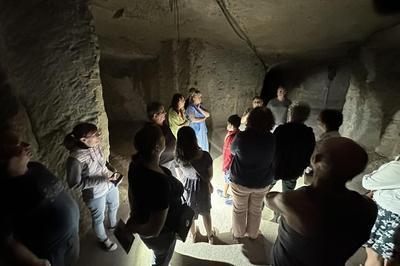 Visite commente  la Cave Champignonnire  Naveil