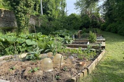 Visite d'un potager en permaculture et de l'intrieur et extrieur du chteau de rametz  Saint Waast