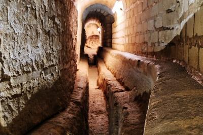 Visite d'une galerie de l'aqueduc antique de Saintes accompagne d'un guide  Fontcouverte