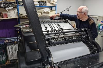 Visite de l'atelier de typographie traditionnelle ncrages & Co  Baume les Dames