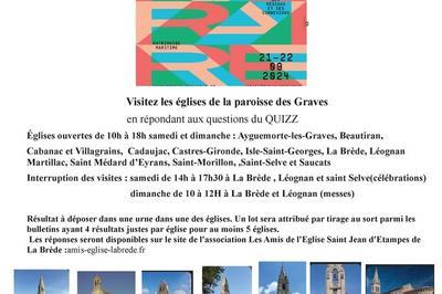 Visite de l'glise de Saint-Morillon  Saint Morillon