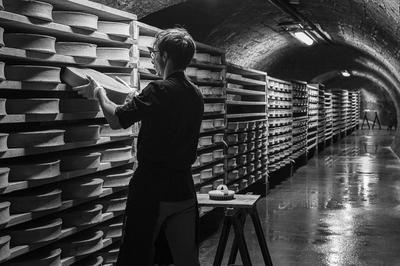 visite de nos caves d'affinage  Ugine