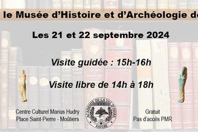 Visite guide  trois voix de la bibliothque et du muse d'Histoire et d'Archologie   Moutiers