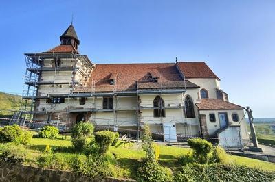 Visite guide d'une chapelle en rnovation  Dambach la Ville