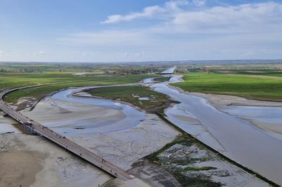 Visite guide du barrage du Mont-Saint-Michel  Le Mont saint Michel