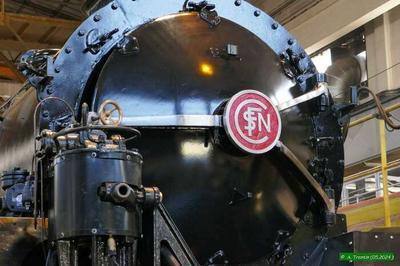 Visite guide du chantier de restauration de la locomotive  vapeur 241P9  Carmaux