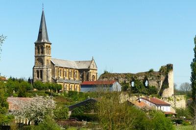 Visite libre d'une glise et des ruines d'un chteau-fort  Louppy sur Loison