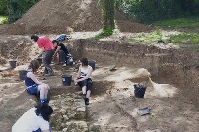 Visite-prsentation des fouilles  Provins