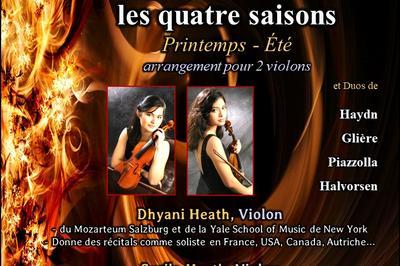 Vivaldi, les quatre saisons : version pour 2 violons  Paris 8me