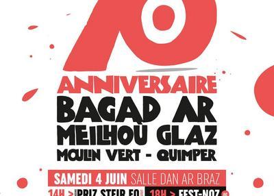 Fest Noz - 70ème anniversaire du Bagad ar Meilhoù Glaz à Quimper