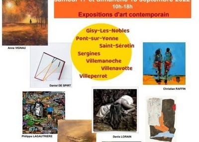 Au fil du patrimoine- exposition d'art contemporain dans 7 villages du nord de l'yonne à Villenavotte