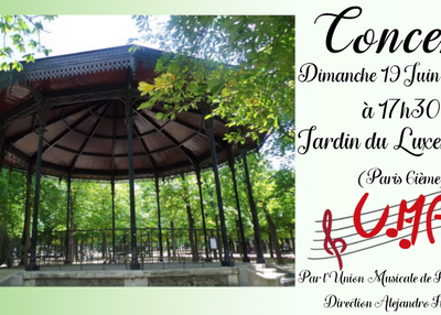 Concert au kiosque du jardin du Luxembourg à Paris 6ème