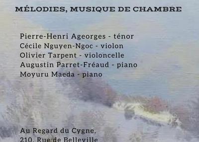 Concert de musique de chambre et de chant à Paris 20ème