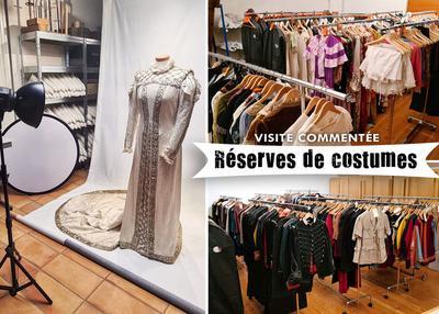 Côté coulisses / réserves de costumes à Artenay