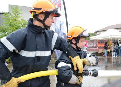 Démonstrations des jeunes sapeurs-pompiers à Vaulx en Velin