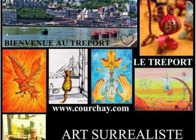 Exposition du peintre surréaliste JC Courchay à Le Treport
