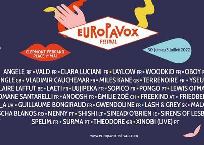 Festival Europavox 2022 - Week-End à Clermont Ferrand