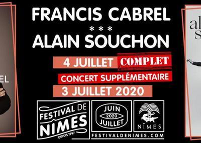 Francis Cabrel et Alain Souchon à Nimes