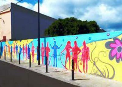 Fresque murale / inauguration - la jeunesse trinitéenne laisse une trace ! à La Trinite
