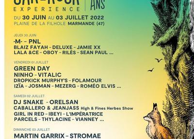 Garorock 2022 Pass Green Day + Orelsan à Marmande