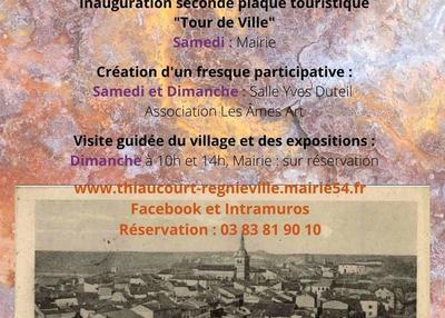 Inauguration d'une plaque commémorative « tour de ville » à Thiaucourt Regnieville